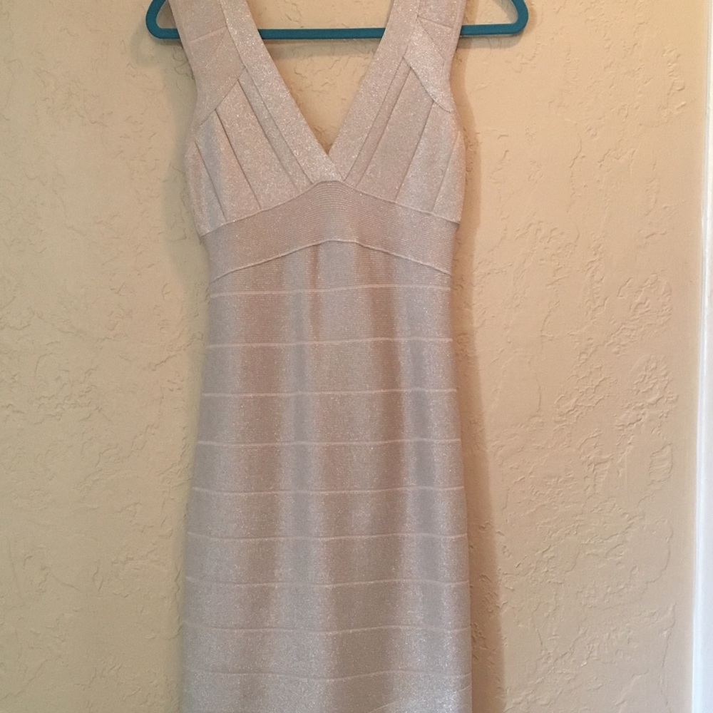 Guess sparkly champagne dress